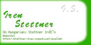 iren stettner business card